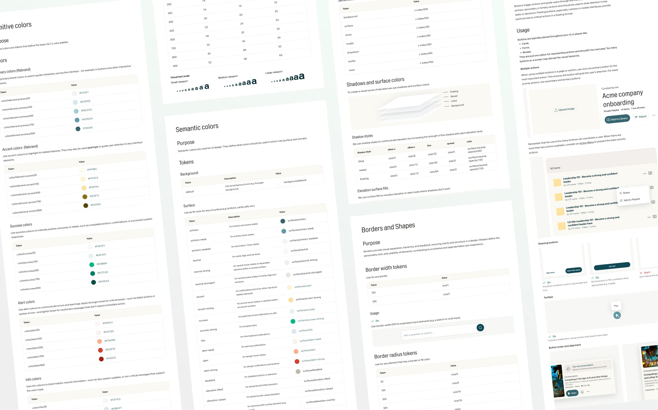 Elysium design system documentation