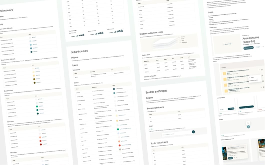 Elysium design system documentation