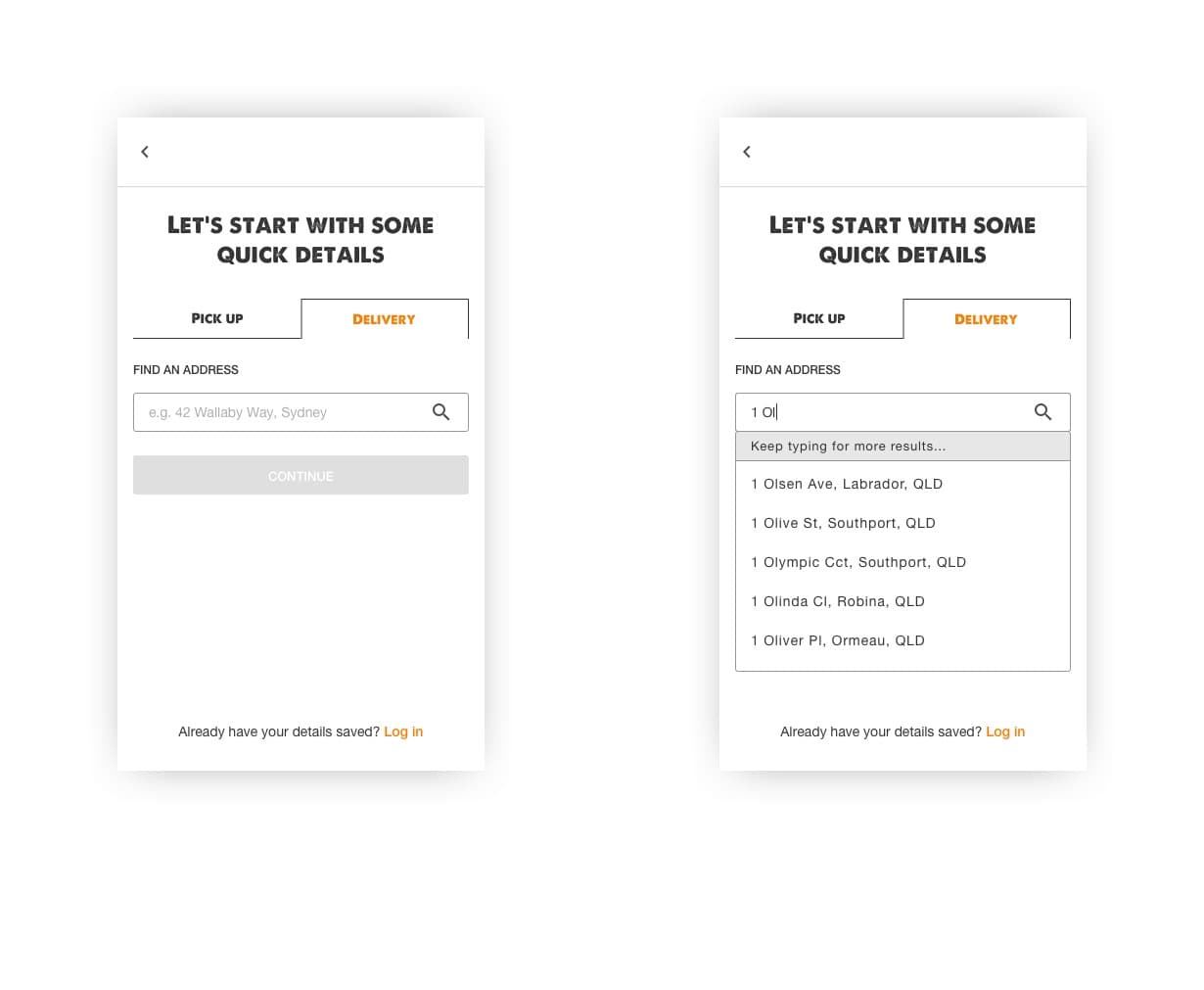 Order flow redesign — step 3